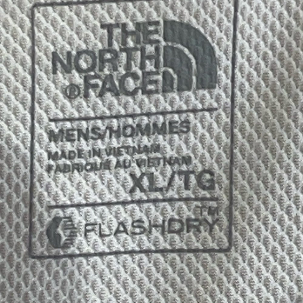 The Northface Mens Flash dry White Short sleeve Shirt Athletic Size Xl Logo - Picture 4 of 7